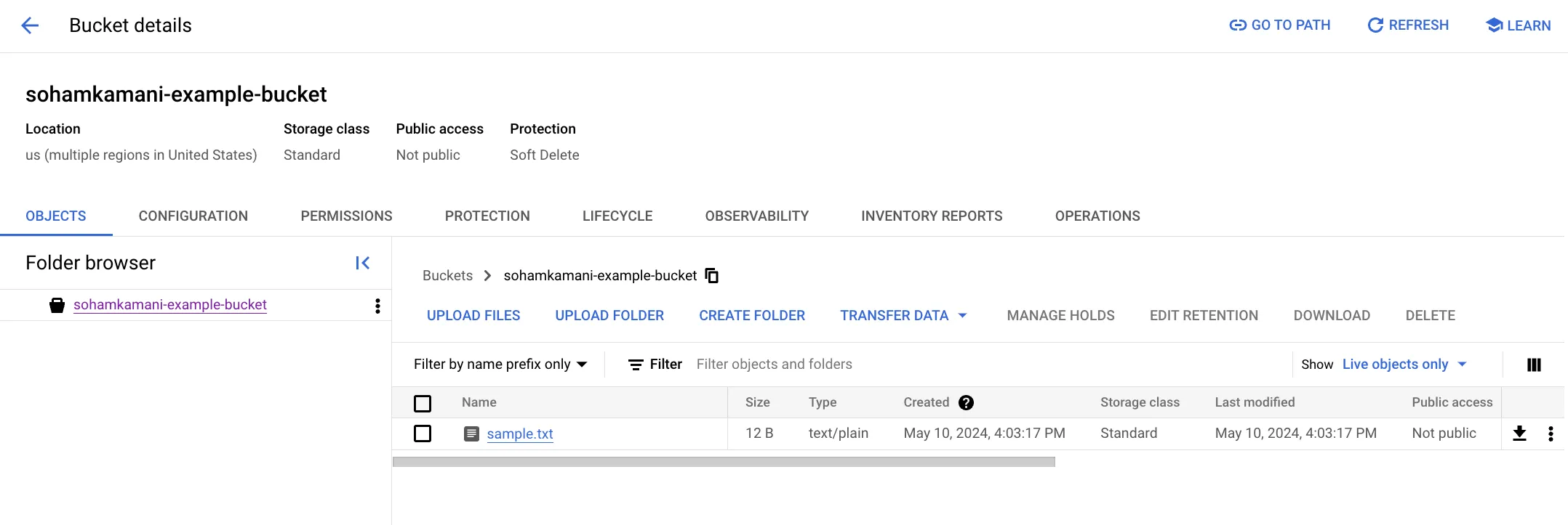 Create a Cloud Storage Bucket